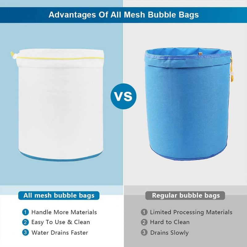 Bubble Bags - All Mesh - Set 5x 80L / 40L
